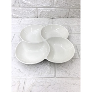 有發票/東昇瓷器餐具-白色10吋四格盤