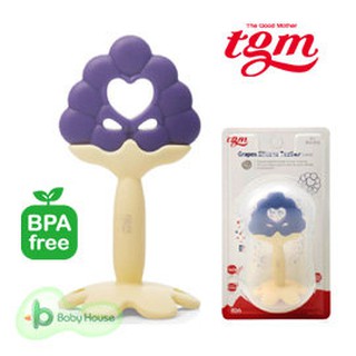 Tgm 水果矽膠咬牙固齒器(葡萄) 3M+ (附收納盒) 韓國進口 Baby House 愛兒房
