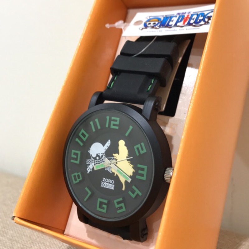 《正版》航海王手錶 海賊王 魯夫 卡通 手錶 矽膠錶帶石英手錶