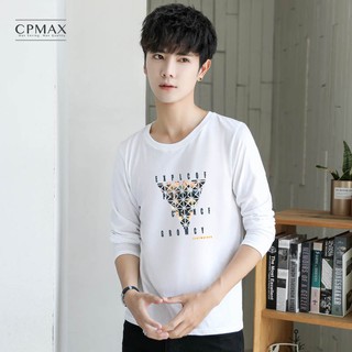 【CPMAX】 日系圓領T恤 秋天男裝 清爽系國民男友 男長T 純棉上衣 棉T 純棉 棉T 長袖上衣 T65-1
