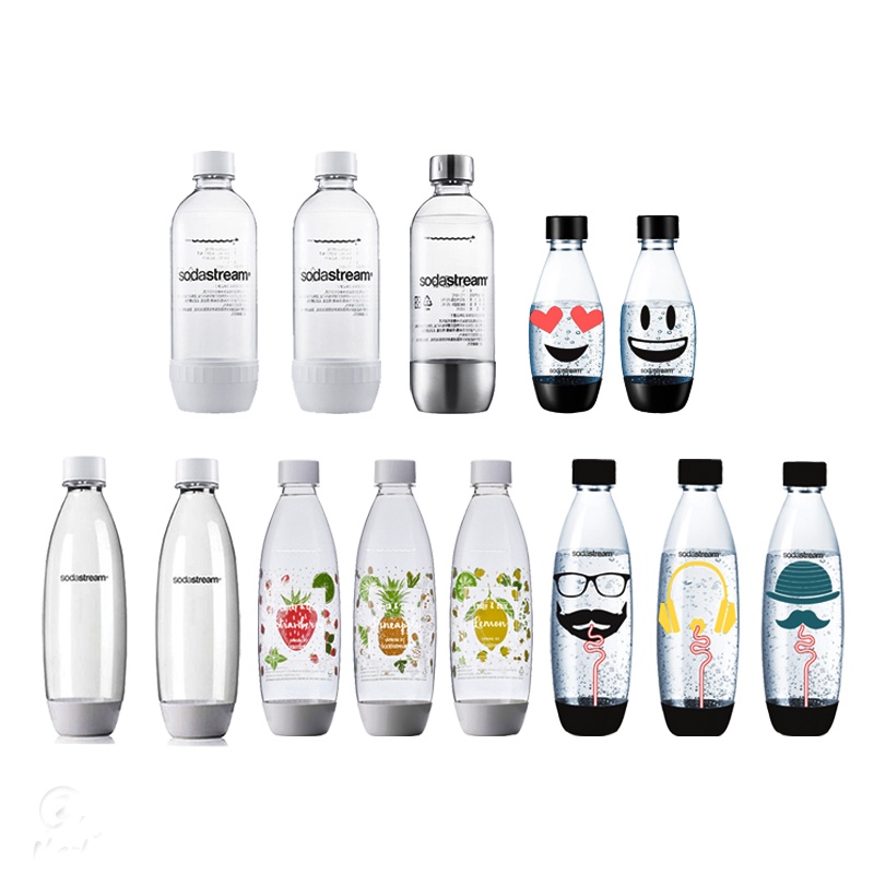 【超商免運 | 快速出貨】Sodastream 專用 水瓶 1L 2入 白 防漏水 氣泡水 氣泡水機 氣泡水瓶