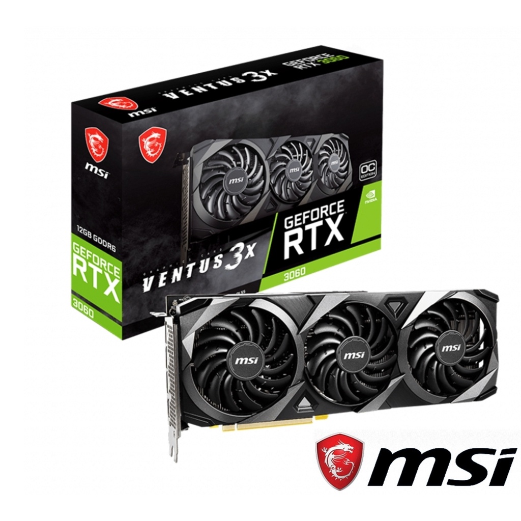 MSI 微星 GeForce RTX 3060 VENTUS 3X 12G OC 顯示卡