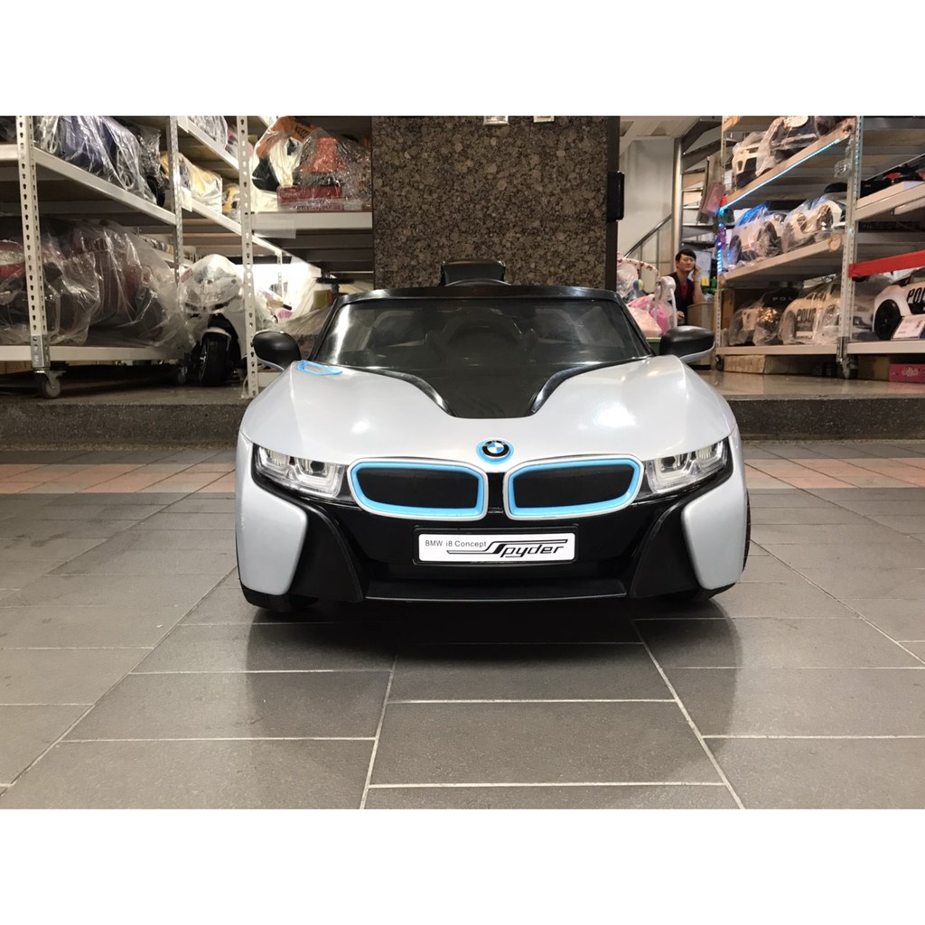 原廠授權 二手bmw I8 灰中古車兒童電動車兒童超跑兒童騎乘電動車兒童遙控車兒童童車 蝦皮購物