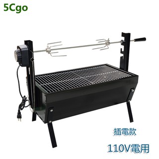 5Cgo 家用電動烤羊腿爐子全自動旋轉木炭燒烤架戶外烤羊排燒烤爐烤雞爐110V含稅可開發票t65546065846