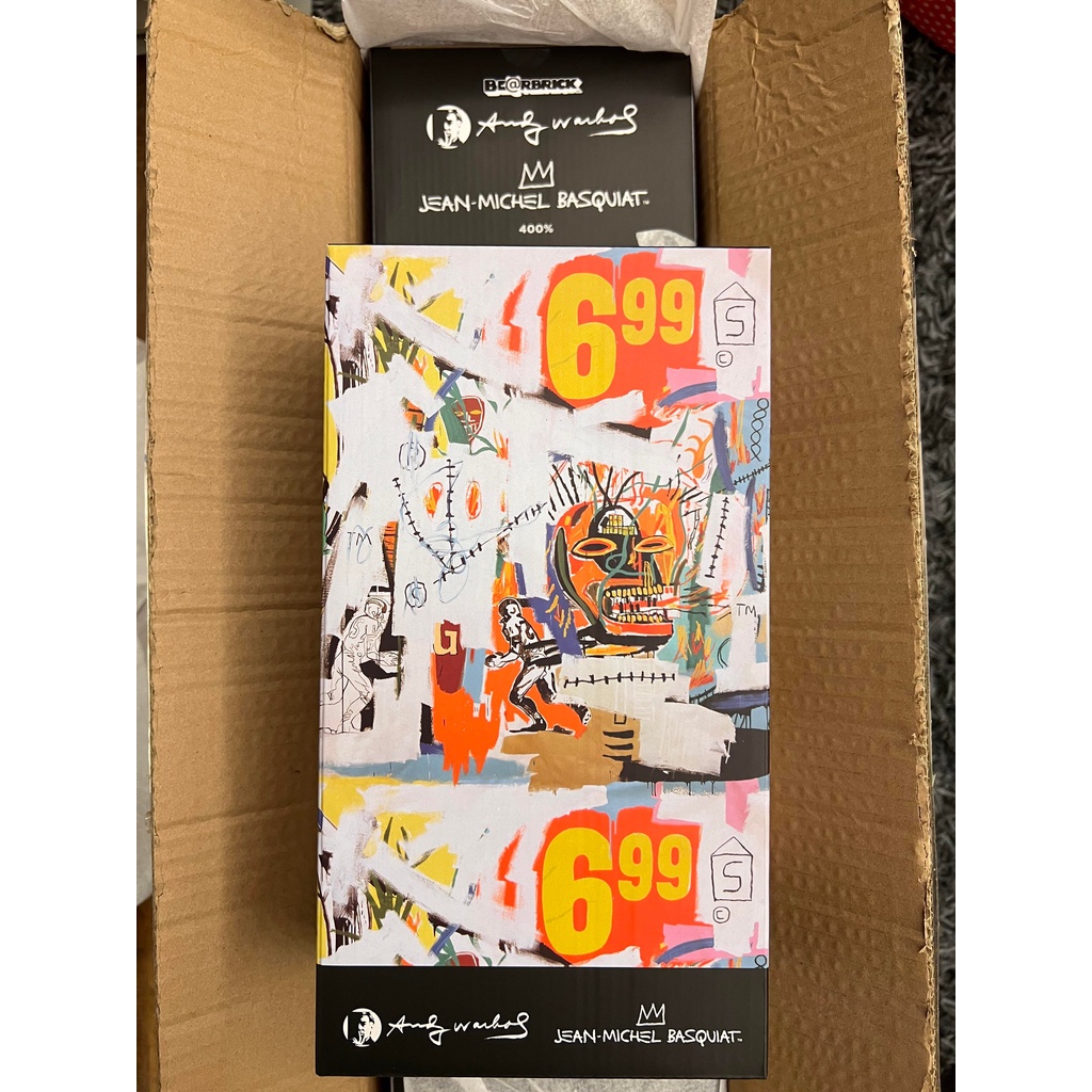 Be@rbrick Andy Warhol × BASQUIAT #4 巴安4代 400％ 全新未拆 現貨