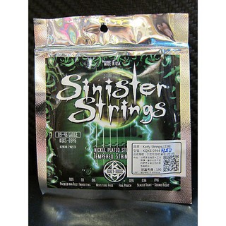 【鳳山名人樂器】-Kerly Strings Sinister 美製電吉他弦 NICKEL PLATED STEEL