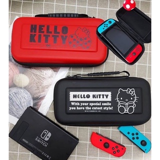 《糜可欣🌵》【特價出清】臺灣正版授權三麗鷗Hello Kitty防摔手提硬殼包/Switch遊戲機保護收納包/kt硬殼包