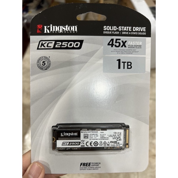 Kingston 金士頓KC2500 1TB SSD全新未拆