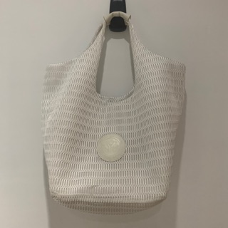 DKNY 新光 專櫃購入 正白色 大包包 購物袋 實用
