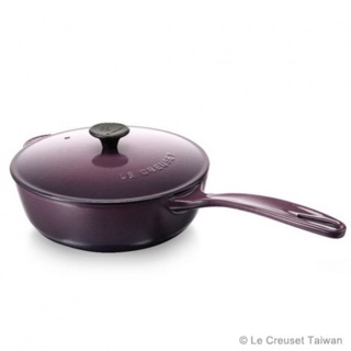 （賠錢出售）LC鑄鐵單柄調理鍋 21cm-葡萄紫