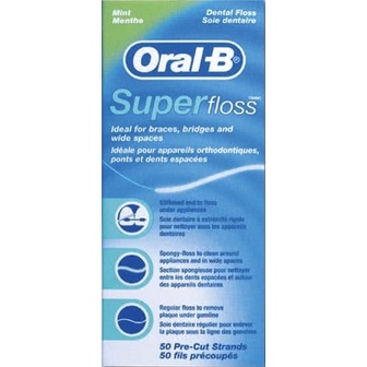 現貨 - Oral B 歐樂B 三合一超級牙線(矯正/牙橋專用) 50入