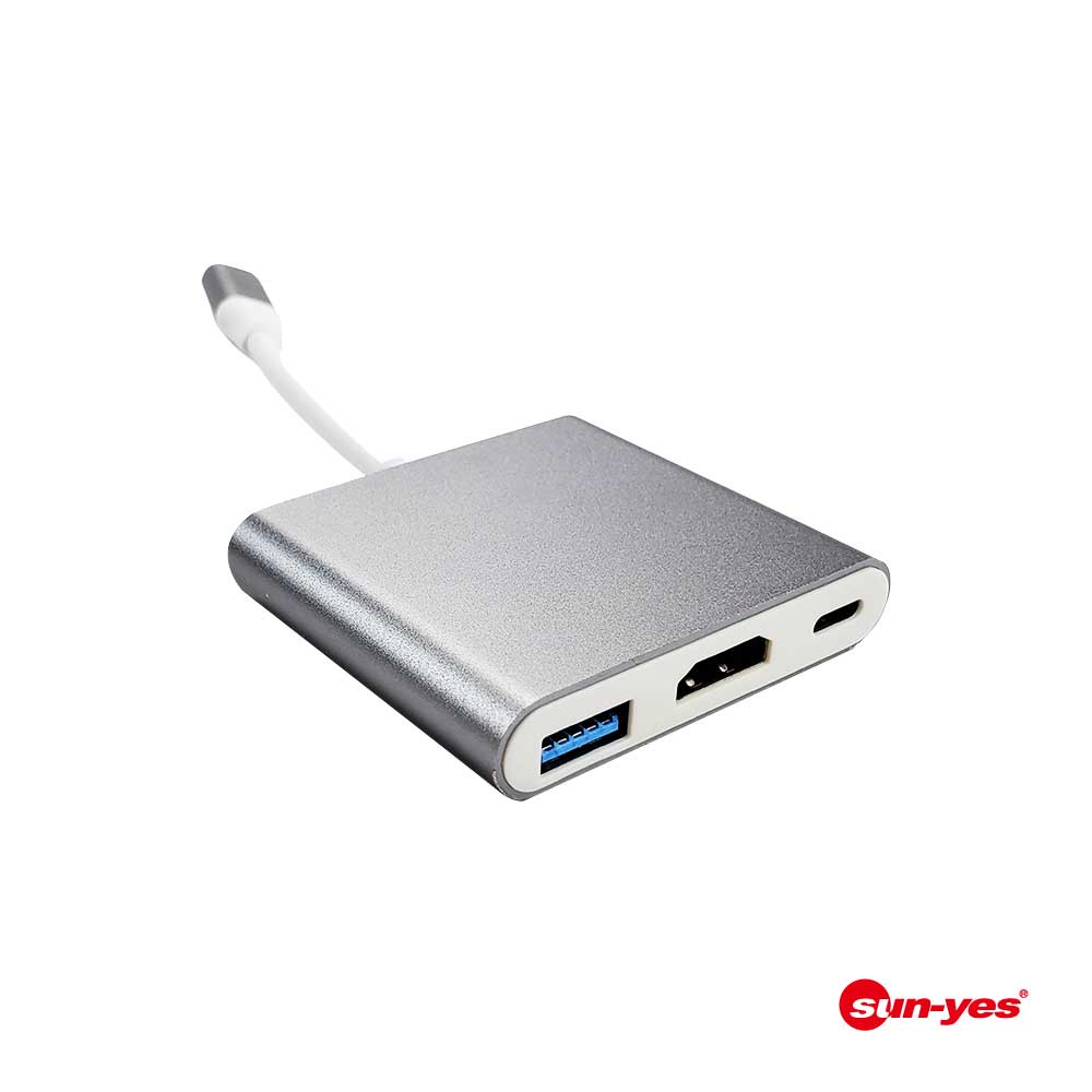 高速傳輸Type-C to HDMI轉接器｜SY-251｜USB3.0-支援SWITCH 輸出電視可外接搖桿