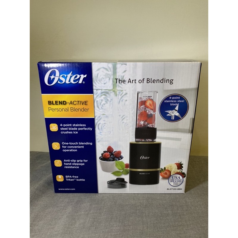 「價格保證」全新 免運費 美國OSTER Blend Active隨我型果汁機 黑色 原廠保固一年 贈 北歐精美塑膠杯蓋
