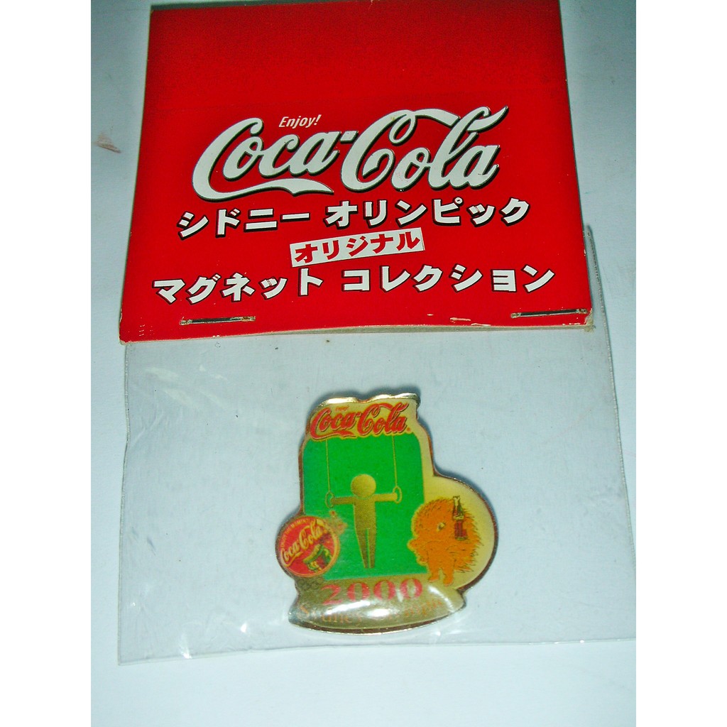 aaL皮.全新附袋2000年sydney olympic雪梨奧運可口可樂(Coca Cola)紀念磁鐵/冰箱貼!(一)