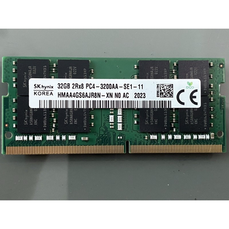 Micron Sk Hynix Kingston 三星NB-DDR4 2666 3200 16G 32GB 筆記型記憶體