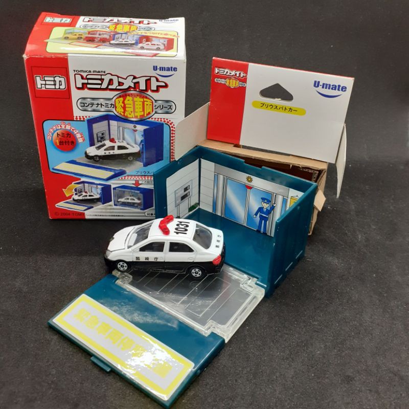 Tomica 絕版 U-Mate 小場景 警車組， 罕有出!