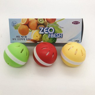 [韓國肯妮] 韓國 ZEO FRESH 冰箱空氣清淨除臭球 3入/組