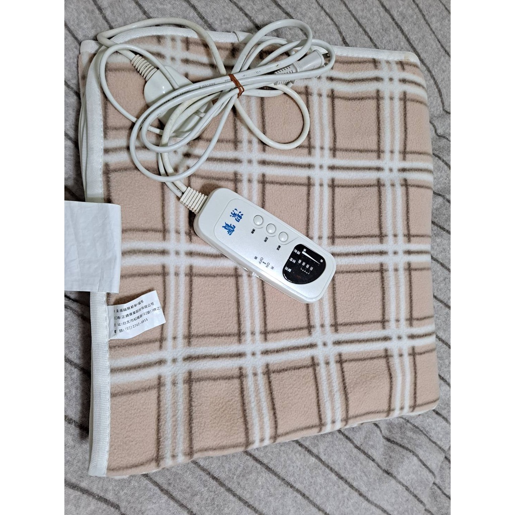 潔寶電毯微電腦控制可定時/5種溫度設定/單人電毯/單人電熱毯/電熱毯(格紋系)