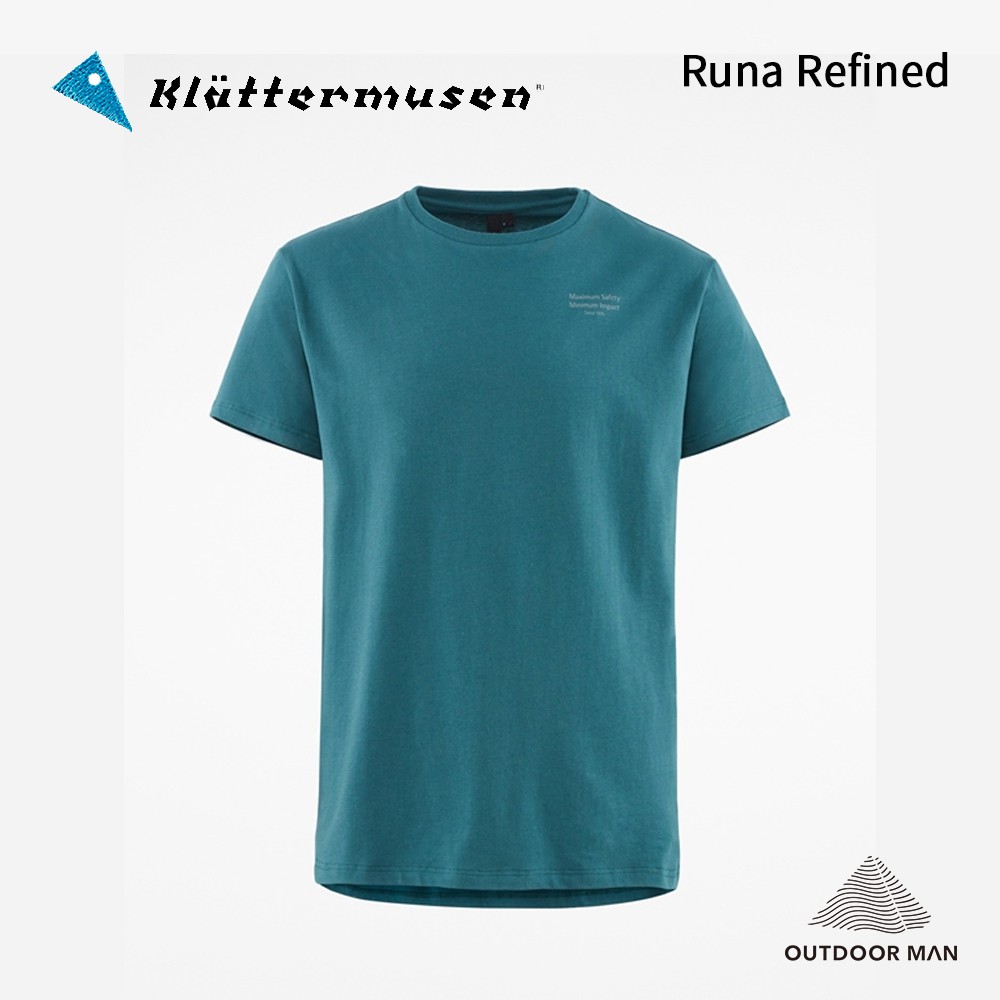 [Klattermusen] Men's Runa Refined 男有機棉彈性短袖T恤 / 翡翠綠