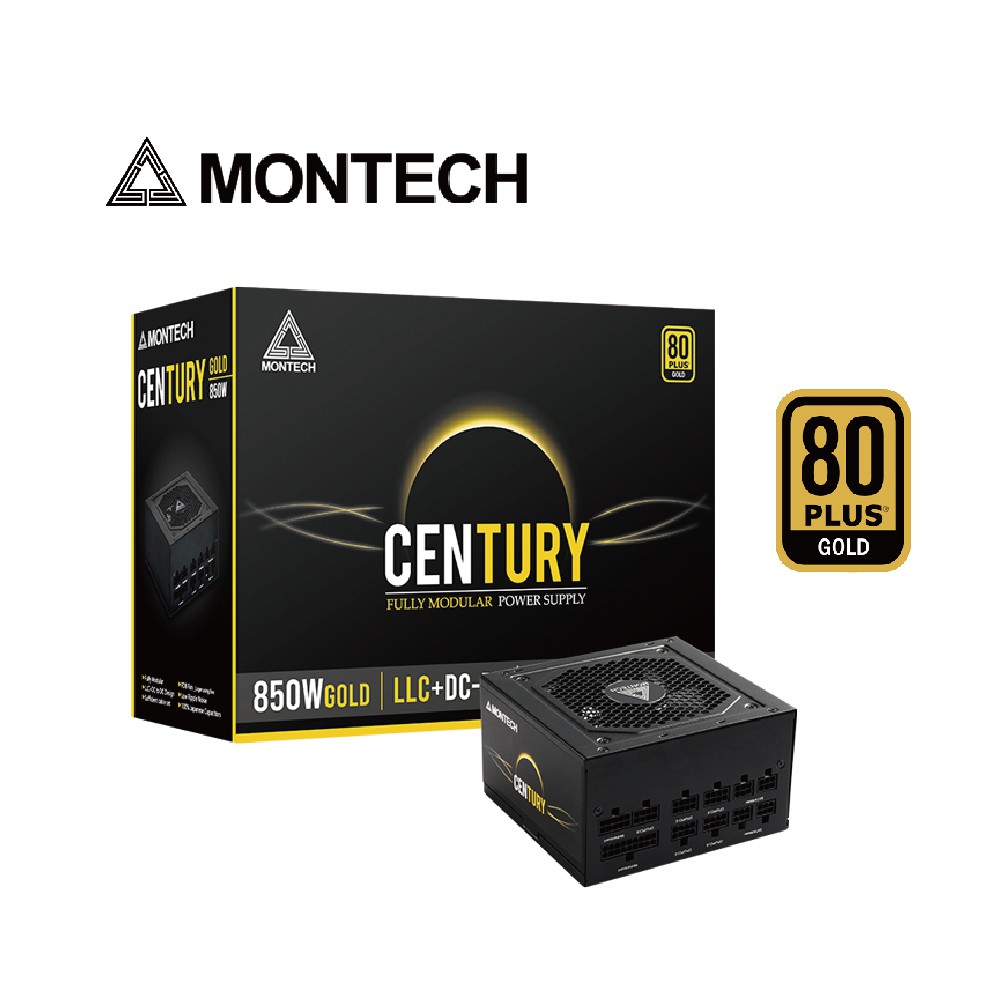 Montech 君主 Century 創世紀 850W 80+金牌 電源供應器