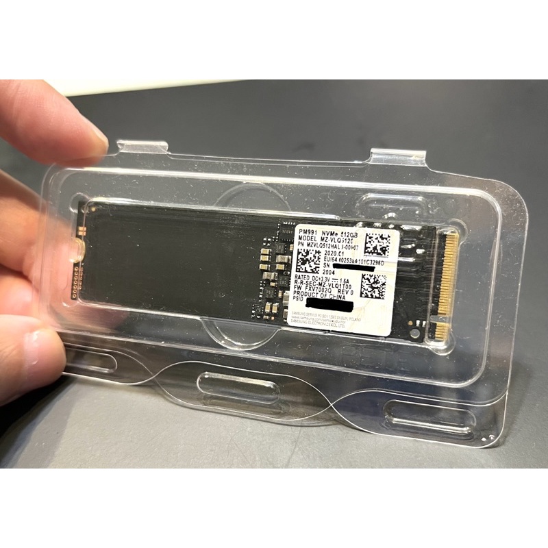 (近全新) 三星固態硬碟 SAMSUNG M.2 SSD PCIe NVMe, PM991 512GB 512G