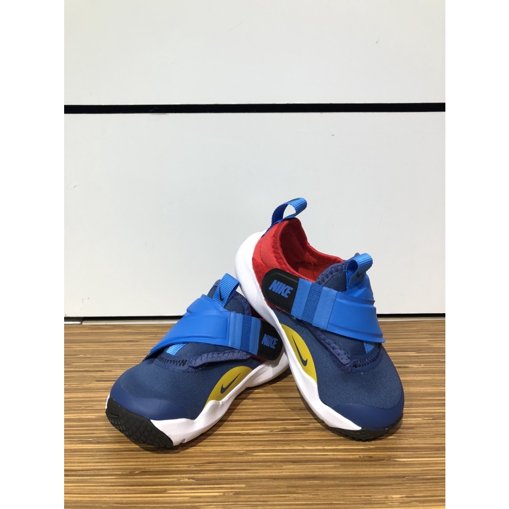 【Nike】Flex Advance TD嬰幼兒學步鞋 休閒 魔鬼氈 舒適 透氣 運動 藍紅色CZ0188-402