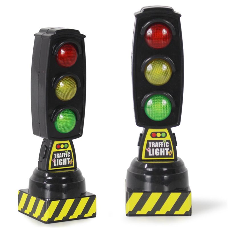 UU CONG 喜劇紅綠燈玩具交通信號燈模型路標適用Brio火車兒童軌道系列玩具配件