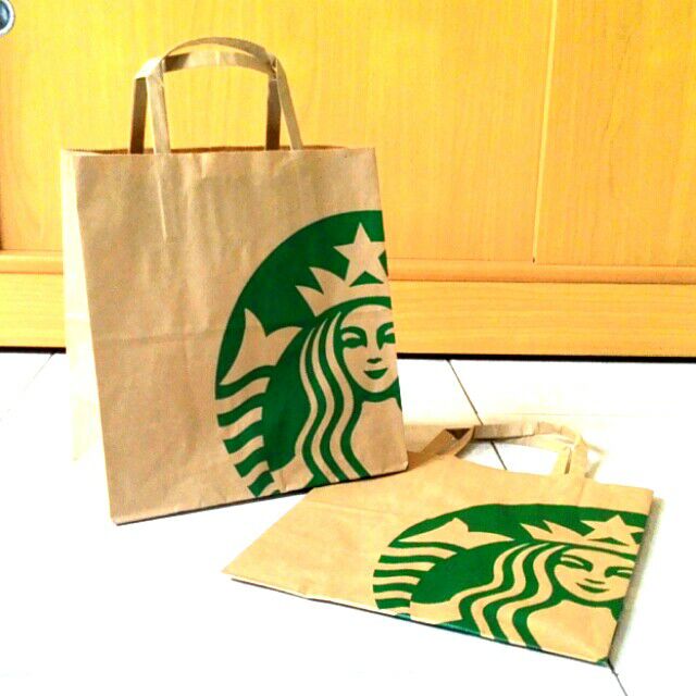 Starbucks 星巴克紙袋 (可手作紙皮夾！)