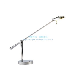 臺灣110v 現代簡約檯燈書房客廳臥室檯燈LED檯燈床頭燈【QC】
