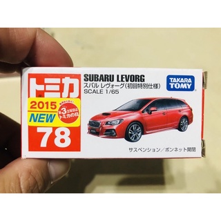 Tomica 多美小汽車 78 Subaru Levorg 速霸陸 檸檬哥 旅行車 初回 紅色 森林人 WRX 絕版限量