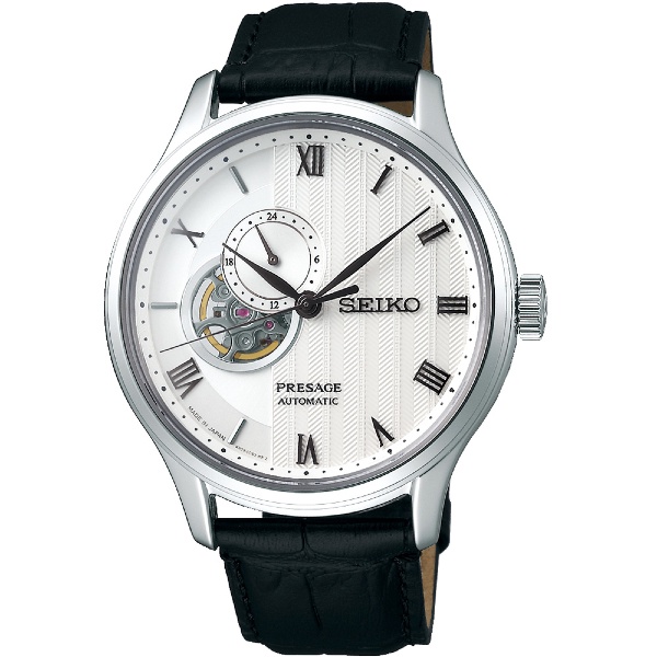Seiko 精工錶 Presage 4R39-00W0P(SSA379J1) 簡約紳士開芯機械錶腕錶 /白面41.8mm