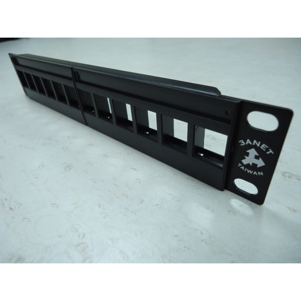 台製 3ANET 1U 10" 12 Ports Patch Panel 空網路跳線面板