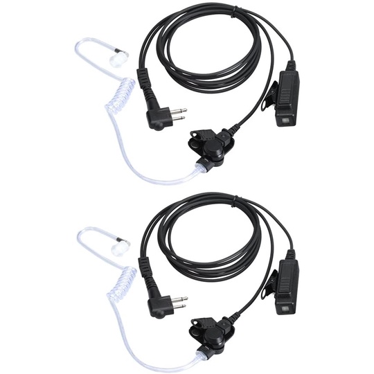 MOTOROLA (2 件裝)2 針耳機耳機,適用於摩托羅拉 CP200、GP300、CLS1110、CLS1410 對
