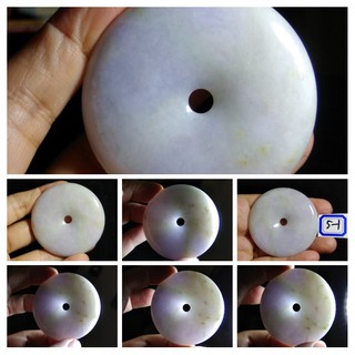 第5組天然緬甸玉A貨翡翠三彩冰種白底青正陽綠紫羅蘭春帶彩平安扣保平安圓滿如意墬子吊墬玉墬掛件珠寶玉石首飾飾品