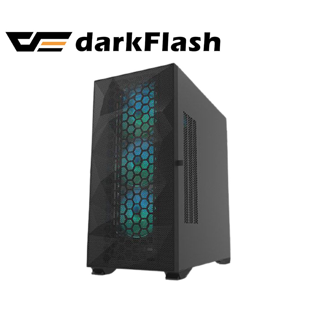 darkFlash DLX21 Mesh ATX 電腦機殼／機箱(含14cm A.RGB 風扇*4)-黑 現貨 廠商直送