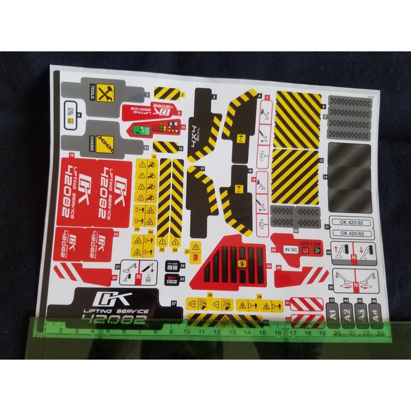 一張 42082 貼紙 樂高科技 LEGO Technic 38739/6227119