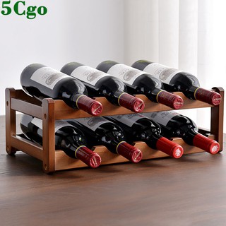 5Cgo【宅神】楠竹紅酒架擺件葡萄酒桌面收納架子中式家用現代簡約紅酒櫃展示架紅酒格子t616827560648