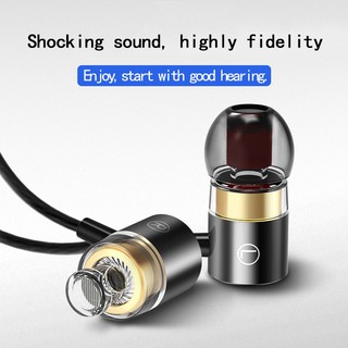 通用入耳式耳機 4D 聲音金屬耳機運動耳機降噪手機和計算機