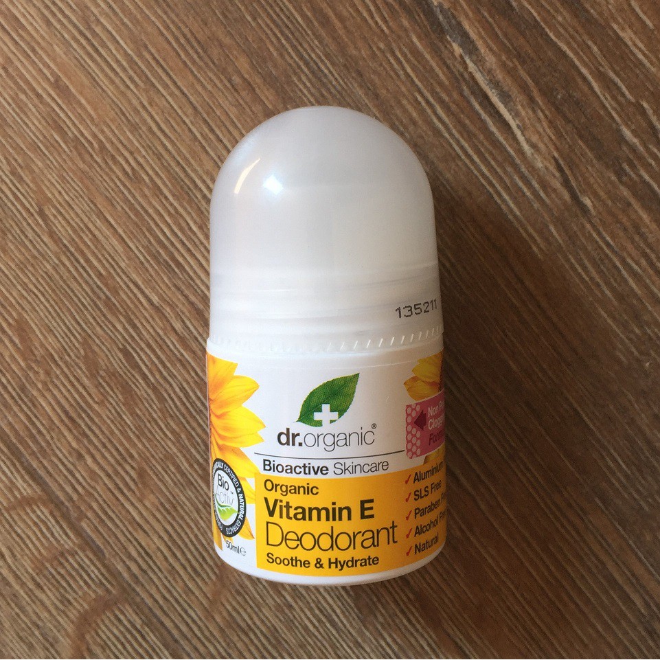 英國製 Dr. Organic 有機 Vitamin E Deodorant 天然維他命 E 體香劑 滾珠式 原裝新品