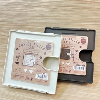 日本製【Inomata】吸鐵式咖啡濾紙收納盒 1~4杯約40~50枚