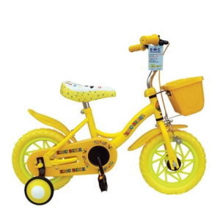 小飛俠-附籃12吋兒童腳踏車 黃色/藍色