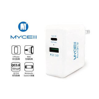 [MYCEll]36W PD&QC3.0 智能充電器
