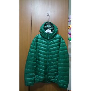 uniqlo男裝輕羽絨連帽保暖外套二手