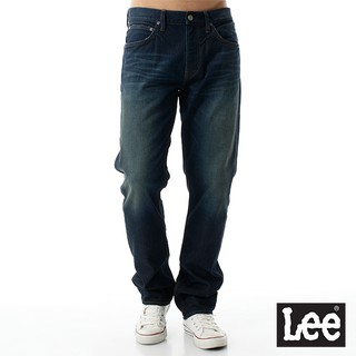 Lee 726 中腰標準小直筒牛仔褲 男 藍 刷色 Modern LL1601892PS