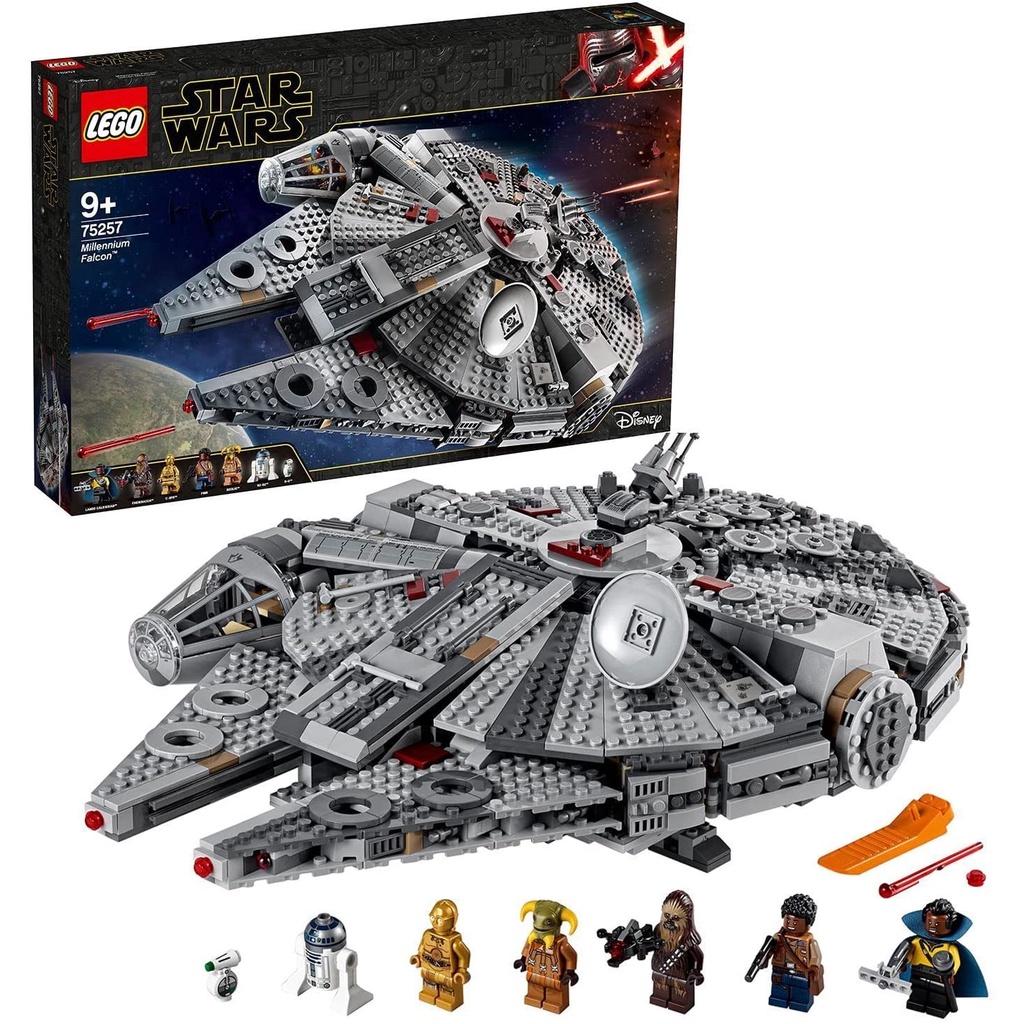 【全新現貨】【LEGO 樂高】星際大戰系列 Millennium Falcon 75257 積木 星戰(75257)