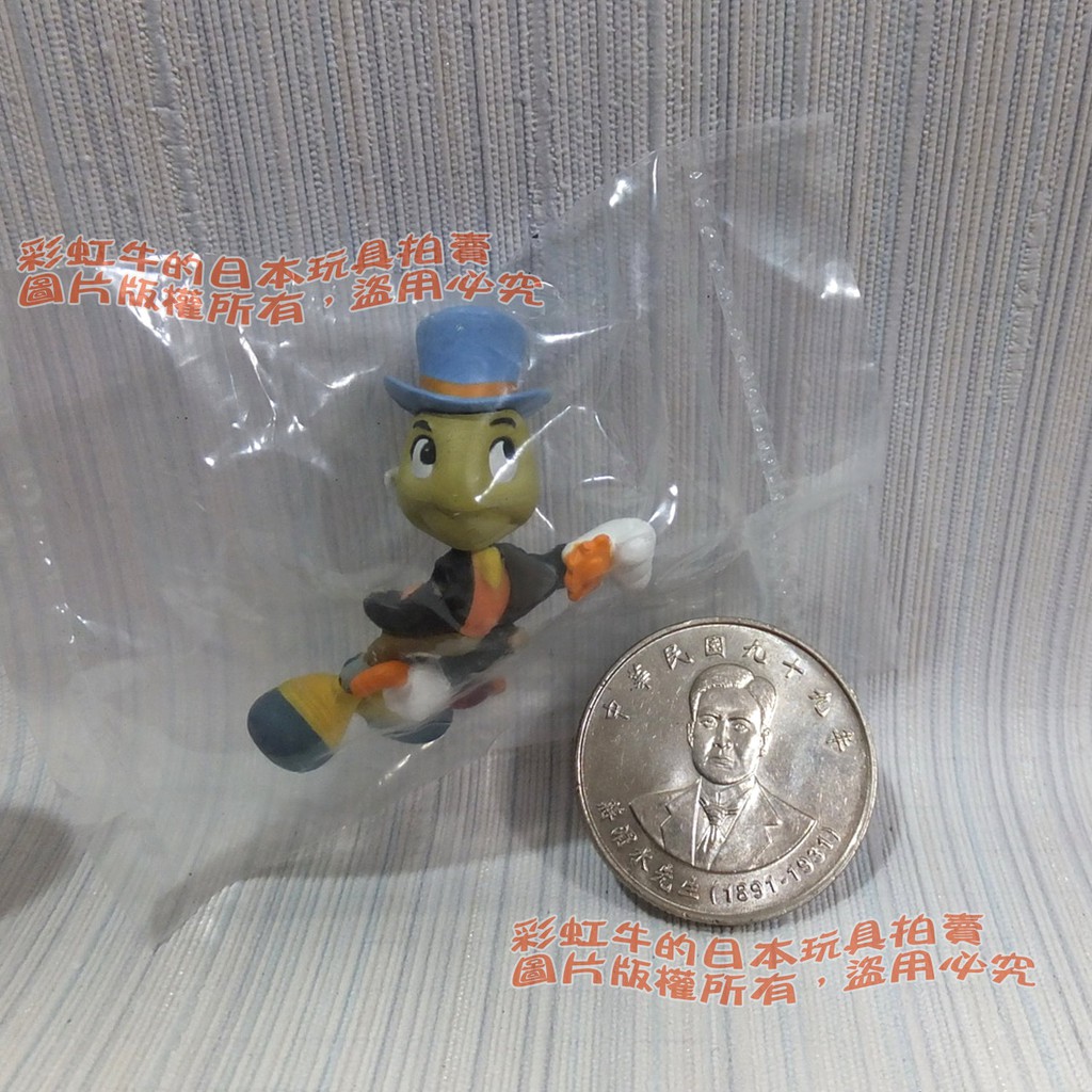 補 日本帶回 迪士尼 巧克力蛋 公仔 吉明尼 小蟋蟀 Jiminy Crickete TOMY 食玩 盒玩 小木偶奇遇記