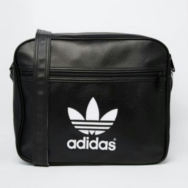 【現貨附圖】Adidas Messenger Bag 黑 側背包 郵差包 非二手 男 女 藍 白  書包 後背包 斜肩包