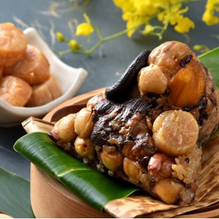 【黑橋牌】紫米干貝黑豬肉粽禮盒(6入) 包入一整顆北海道頂級干貝