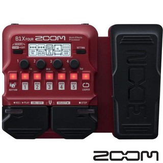 Zoom B1X Four 內建表情踏板 Bass貝斯綜合效果器【又昇樂器.音響】