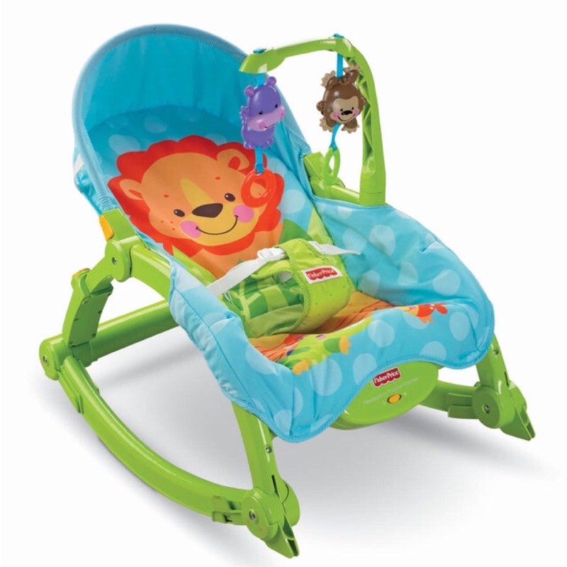 寶寶安撫神器 費雪-可愛動物可攜式兩用安撫躺椅